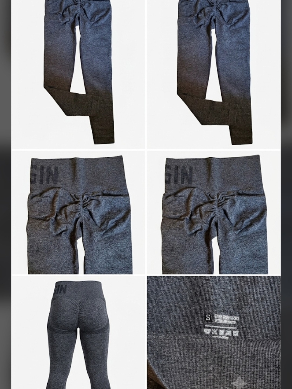 Kids Gray Active Leggings - Stretchy Athletic Bottoms